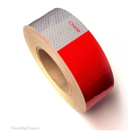 Heskins Llc Heskins DOT C2 Approved Conspicuity Reflective Tape, 6" Red/6" White, 2" x 150', 1 Roll DOT2RW66